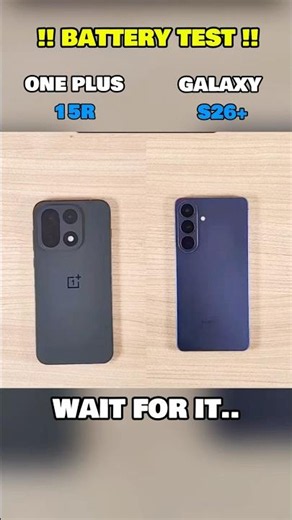 ONE PLUS 15R VS GALAXY S26+ !! MOBILE BATTERY TEST !!
