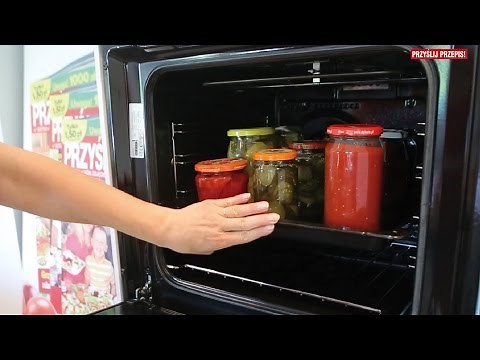 Pasteryzacja słoików w piekarniku