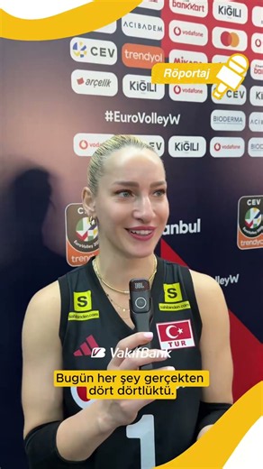 Final biletini kazandığımız maçın ardından Gizem Örge’nin yorumlarını dinleyelim! 🗣️👂