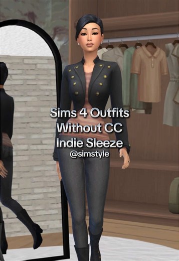 For your vintage loving chic sims 🚬💋#sims4cas #sims4nocc #sims4outfits #sims4 #TikTokCreatorSearchInsightsIncentive