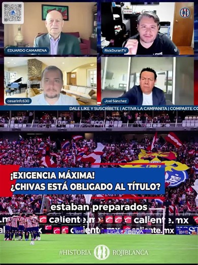 ¡La mentalidad que exigen la historia y la afición de Chivas! 🔴⚪️🔥 Desde la era de Matías Almeyda no se sentía una postura tan clara y directa: en Guadalajara la única obligación real es ser CAMPEÓN. Ni liguillas a medias, ni discursos tibios; el compromiso y la presión se asumen de frente. ¿Tienen los jugadores y el cuerpo técnico actual la fuerza mental para sostener esta exigencia y levantar la copa? 🏆⚽️ ¿Crees que esta mentalidad sea suficiente para devolverle la gloria al Rebaño Sagrado 