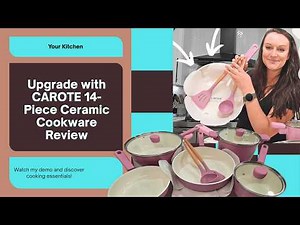 🍳 Your Kitchen, Upgraded | CAROTE 14-Piece Ceramic Cookware Review + Demo ✨