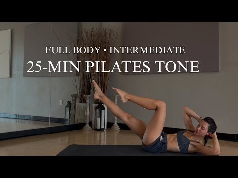 Day 1 | 25-Min Full Body Tone (Intermediate) No Equipment | 10 Day Pilates Tone Challenge