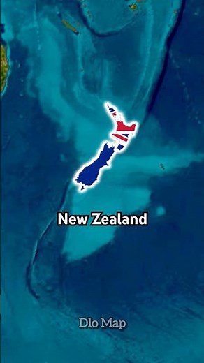 Flag Map of New Zealand