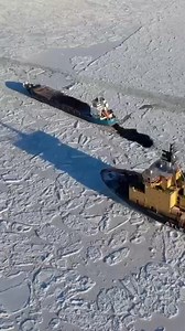 193K views · 1.8K reactions | Ice Breaker ship clearing way for container ship ⚓ Sail Marine | Sail Marine | Facebook