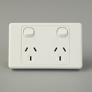 [Hot Item] SAA Approved Australian Wall 250V 10/15A 2 Gang Powerpoint Switch and Socket