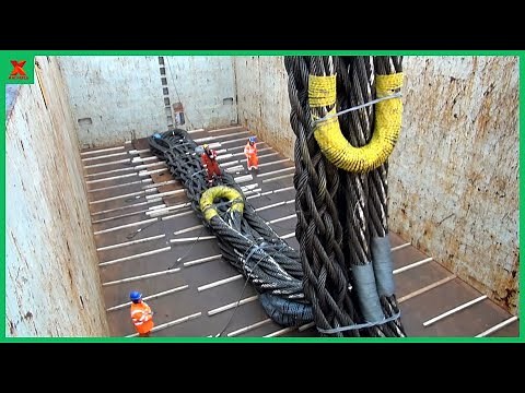 Fabrication Process Of cable-laid slings by wire rope with a gigantic length & biggest diameter