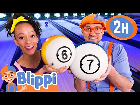 Blippi and Meekah's Bowling Ball Blast | BEST OF BLIPPI TOYS | Educational Videos for Kids