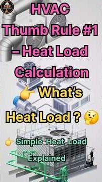 What is Heat Load in HVAC? | Simple Explanation with Example #hvac #hvacsystem #hvacdesign #heatload