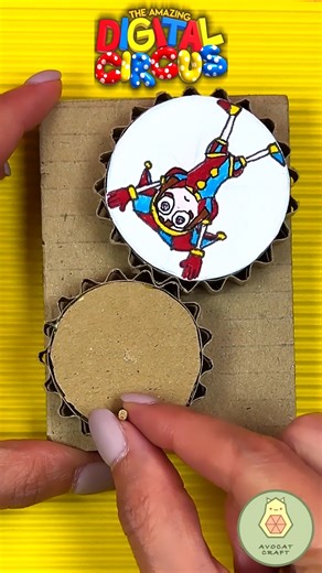 2.2K views | Watch Pomni spin with our custom papercraft gear mechanism! ⚙️ This DIY challenge never looked this cool. How satisfying is this animation? #avocatcraft #papercraft #amazingdigitalcircus #diyhacks | Avocat Craft | Facebook