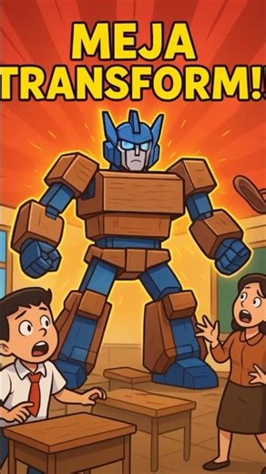 MEJA JADI ROBOT?! ANAK SD AUTO KABUR!! 😱🤣