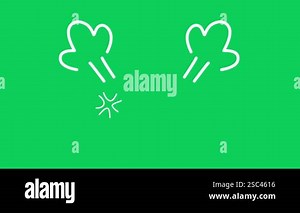High-quality video of cartoon angry symbol lines on a green screen Stock Video Footage - Alamy