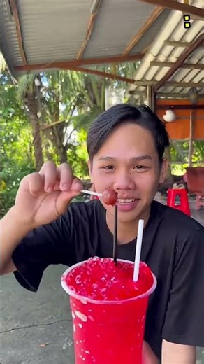 A cup of red ice cream and lots of lollipops #shorts