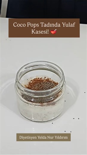 Coco Pops Tadında Yulaf Kasesi! 🥣 #bursadiyetisyen #bursa