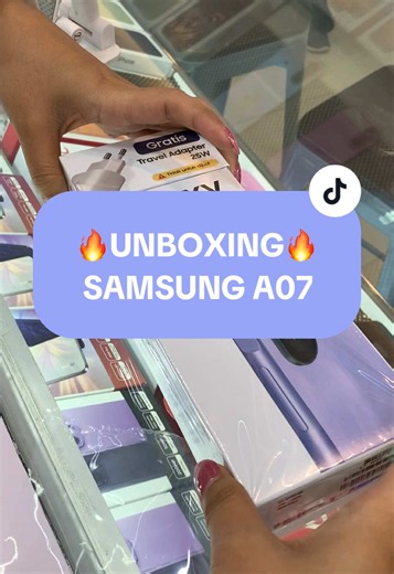 💜 Galaxy A07 Violet Warnanya bikin jatuh hati, harganya bikin senyum 😍✨ 📞 087893992898 📍 Tangcity Mall, Tangerang 🔥 #fypシ #jangkauanluas #masukberanda #unboxingvideo #samsunggalaxy