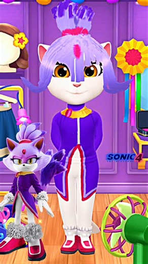 Movie Blaze The Cat Power Of Cosplay🔥💀 | My Talking Angela 2