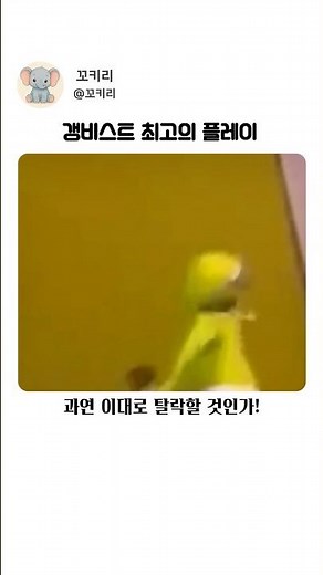 갱비스트 최고의 플레이