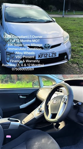 ULEZ Compliant | 1 Owner ✔️ Full 12 Months MOT ✔️ 31K Super Low Mileage ✔️ Immaculate Condition ✔️ Alloy Wheels ✔️ V5C Present ✔️ Finance & Warranty Available (3, 6 & 12 Months) 07506002069 🎨 Colour: Purple 💷 Price: £8,490 📍 Twin Trees Farm, Rowley Lane, Wexham, Slough, SL3 6PB 📞 Call / WhatsApp: 07506 002069 📩 Message us to view or reserve today 🌐 www.britanniaautosgroup.com 🌐 www.randrcarsgb.co.uk #ULEZCar #LowMileage #UsedCarsUK #CarSalesUK #Slough