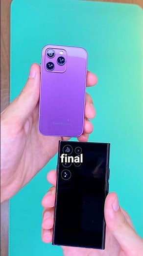Mini iPhone vs Mini Samsung: qual é melhor? Batalha Mini! s25 vs soyes xs15