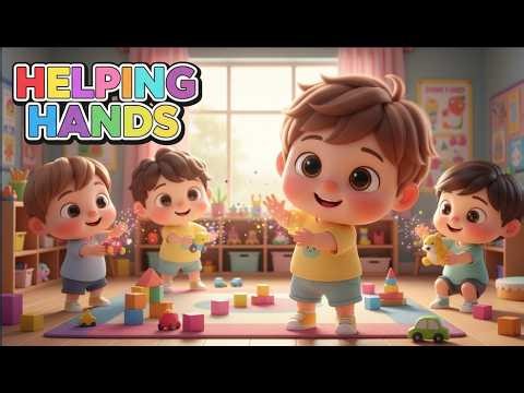 Helping Hands Fun Song for Kids! Fun Kindness and Sharing Song | Learn Play with Happy Little Rhymes