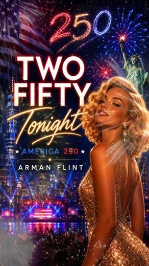 Two Fifty Tonight | America 250 Dance Anthem (Short) #armanflint #electronicmusic #deepfusic