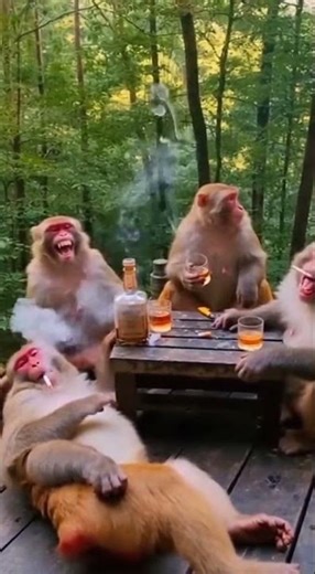 Monkey Party Madness🐒🤣