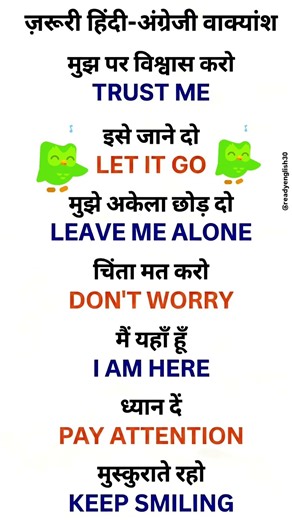 Important English & Hindi Phrases 💬 | Daily Use Sentences 🚀