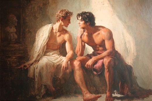 DIGITAL Queer Art Retro Vibe, Gay Roman Art, Canvas Gallery Wraps, Gay Art, Elegant Queer Art LGBTQ Gifts, Wall Art Gay, LGBTQ Art, Gay Art - Etsy UK