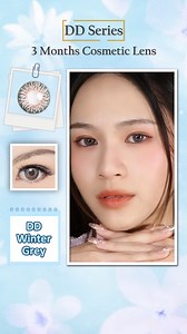 Transform your look with Blincon DD Winter Grey lenses, perfect for daily and casual styles. Enjoy up to 3 months of comfort and elegance. Featured by our stunning model, these lenses are your go-to for a natural yet captivating gaze. 💫👁️ #Blincon #DDseries #WinterGrey #Casual #Dailywear | Blincon