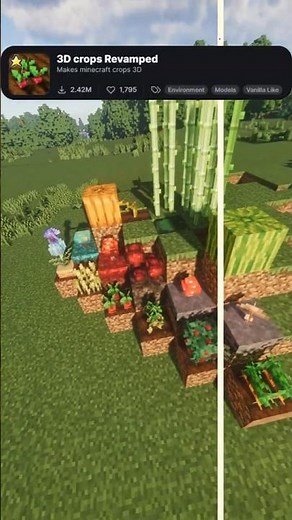 Minecraft Resource Pack Showcase 🌾 Realistic Crops & Blocks | Short Review