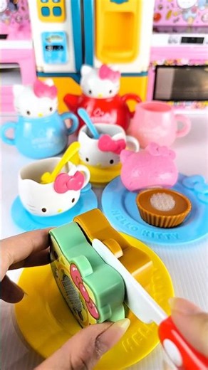 Satisfying with Unboxing & Review Miniature Hello Kitty Tea Set | ASMR Video no music #asmrtoys