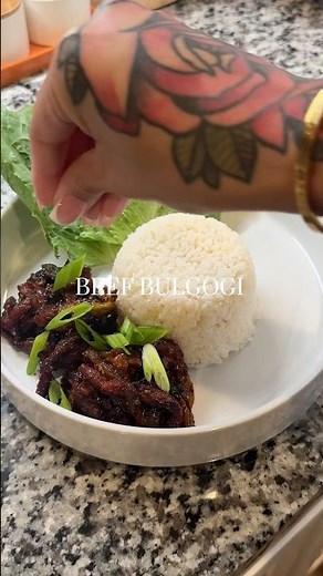 Beef Bulgogi #beefbulgogi #bulgogi #beef #dinner #easyrecipe #cooking #eating #yummy #food #rice