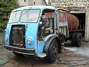démarrage d'un Berliet GLB5R