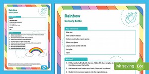 Rainbow Sensory Bottle