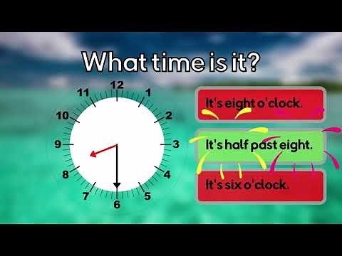 Time ESL Game | o'clock and half past