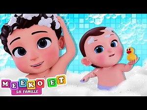 Chanson du Bain 🛁😻 | Comptines et Chansons Pour Enfants | Meeko's Family en Français
