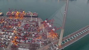 Bridge, Terminal, Architecture. Free Stock Video