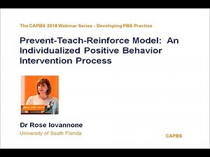 Prevent Teach Reinforcement PTR, A school model for individualized Positive Behavior Support