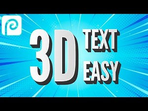 Create 3D text effect easily in Photopea