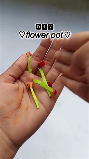 ♡︎ 𝚍𝚒𝚢 𝚏𝚕𝚘𝚠𝚎𝚛 𝚙𝚘𝚝 🌷#flowerpot #minicraft #papercraft #diy