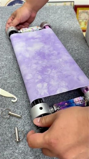 Discover our Multicolor Aluminum Alloy Cross-Stitch Scroll Frame #diy #loopstitch #embroideryframe