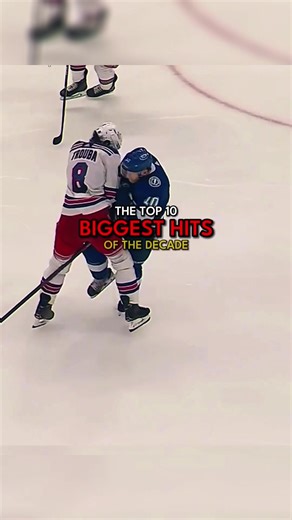 Top 10 biggest hits of decade in NHL #nhl #usa #nhltiktoks #trending