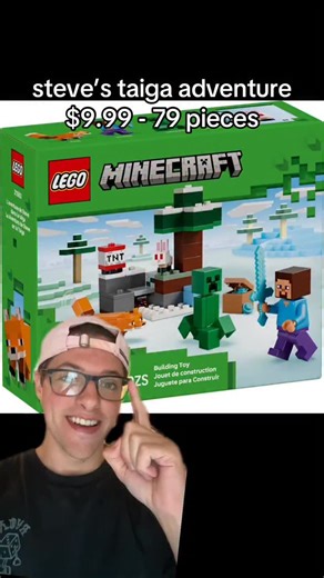 cjBricklz on Instagram: "new LEGO minecraft (21583) steve’s taiga adventure. this has 79 pieces for $9.99! #lego #rlfm #legonews #legominecraft #minecraft"