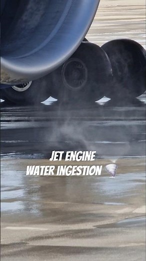 Inlet vortex || Water ingestion vortex #planespottinglfpo #commercialaircraft #aviation