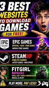 🎮 Top 3 Websites to Get Free PC Games in 2026!