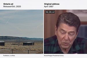 Trump Called a Canadian Ad Fake. It Faithfully Reproduces Reagan’s Words.