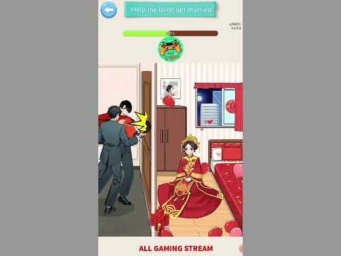 Crazy Brain Puzzle Level 40 | help the bride get married Gameplay