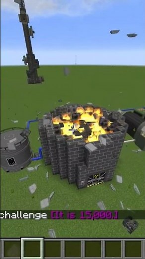 RBMK Reactor Explosion in Minecraft.