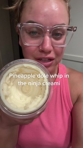 How to Make 180 Calorie Pineapple Dole Whip in Your Ninja Creami