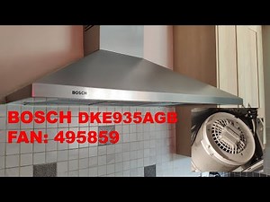 How to Install Extract Fan inside Bosch Hood DKE935AGB - Very Powerful Together with External Fan
